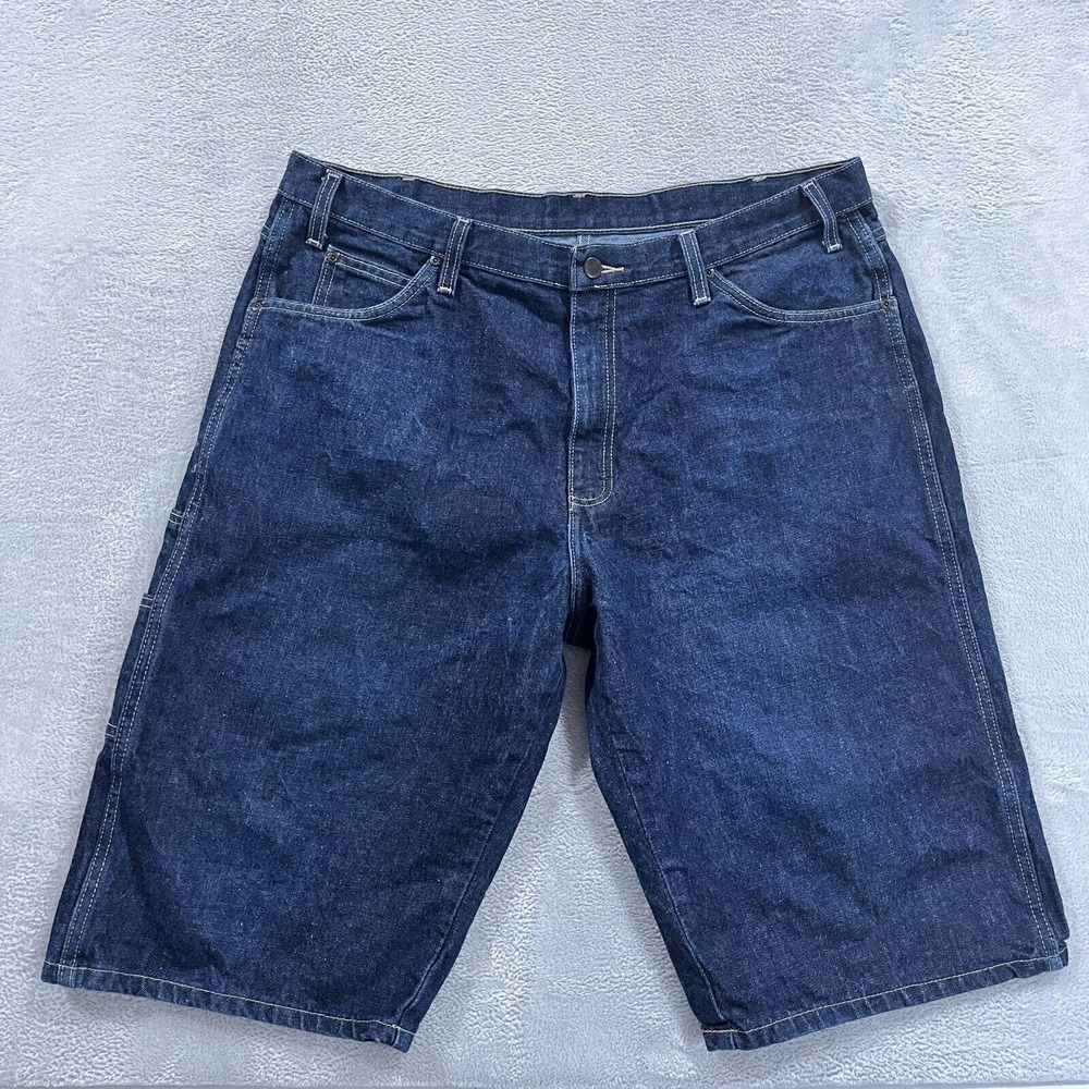 Vintage Dickies Shorts Jorts Men's 38 Blue Skater Carpenter 90s‎ Y2K Baggy Loose